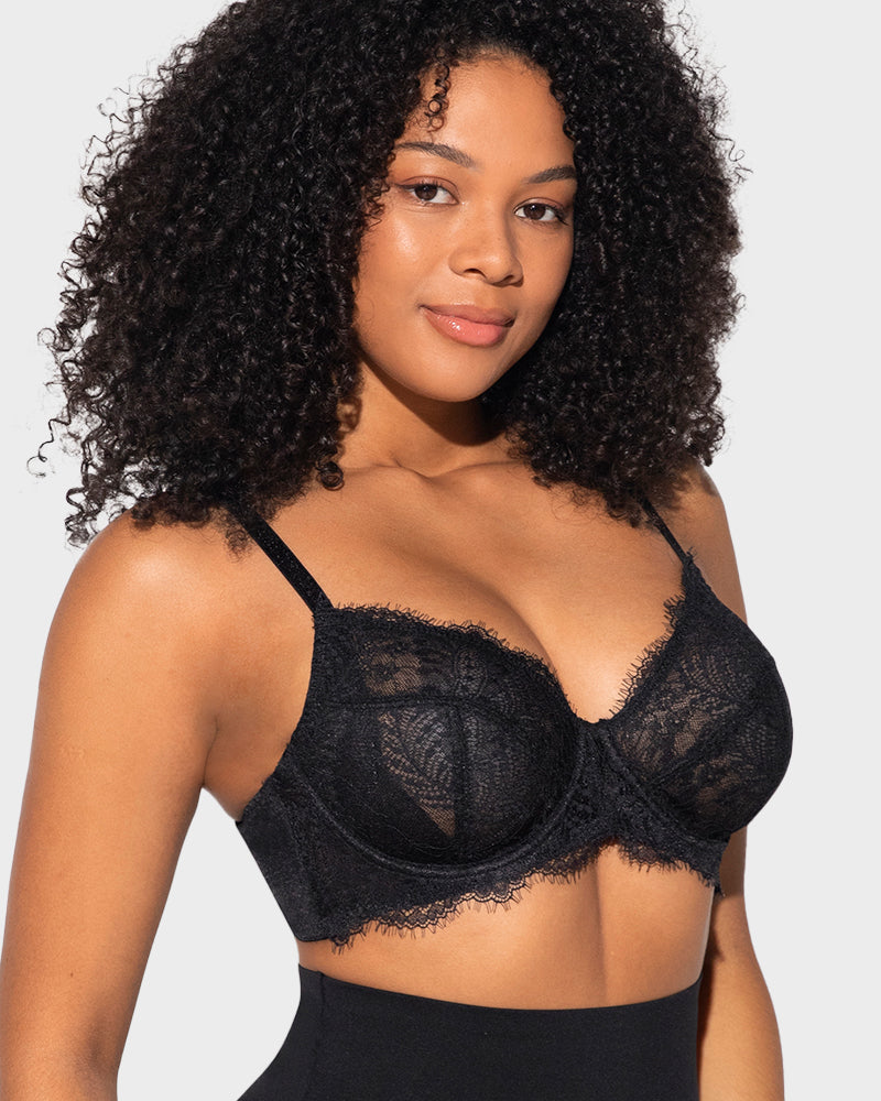 Ultra-Light Lace Underwire Push-Up Bra - FirmaLace