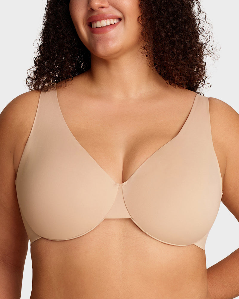 Adjustable Underwire Deep V-Neck Bra - FirmaLift