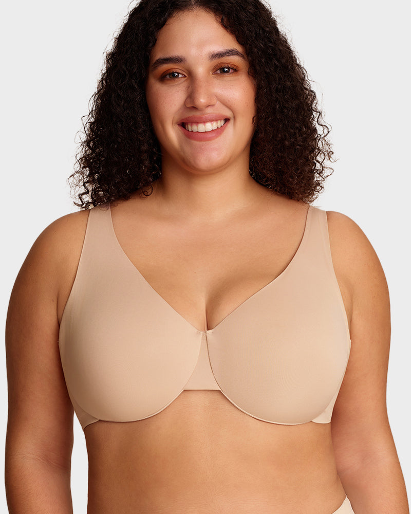 Adjustable Underwire Deep V-Neck Bra - FirmaLift