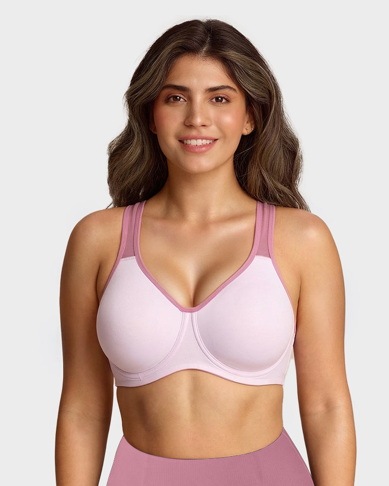 External Underwire Full Coverage Sports Bra - FirmaActive