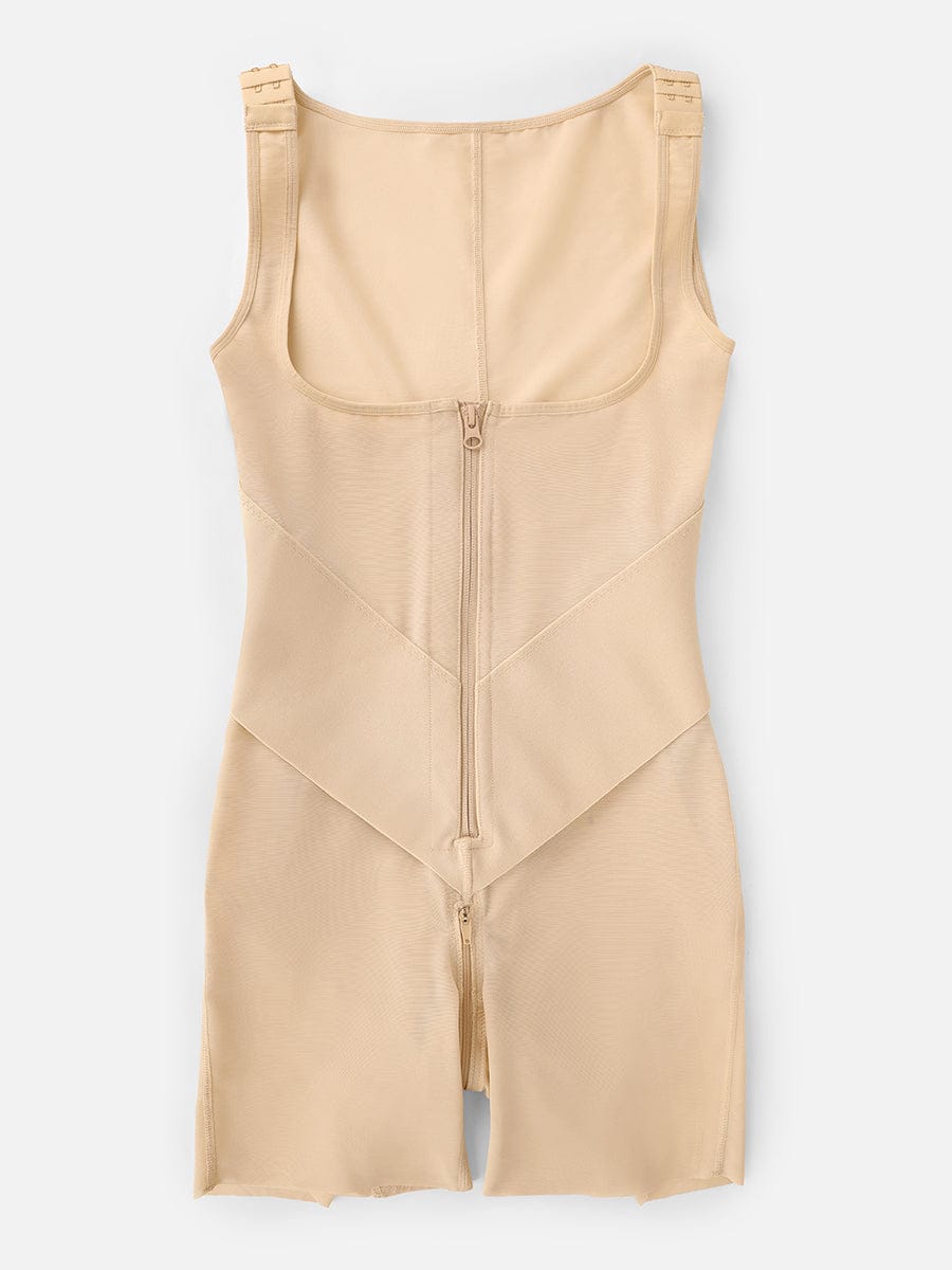 Post Surgery Full Body Shapewear with U-Shaped Chest Support and Waist Control - FirmaActive
