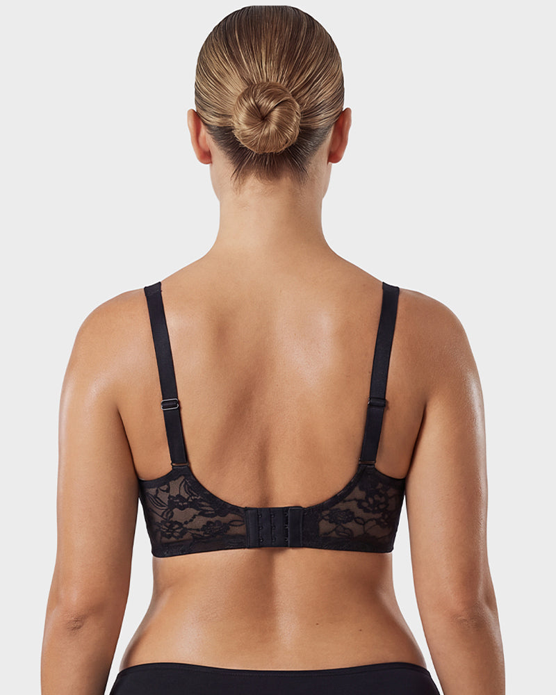 Wireless Lace Full Coverage Minimizer Bra - FirmaSmooth