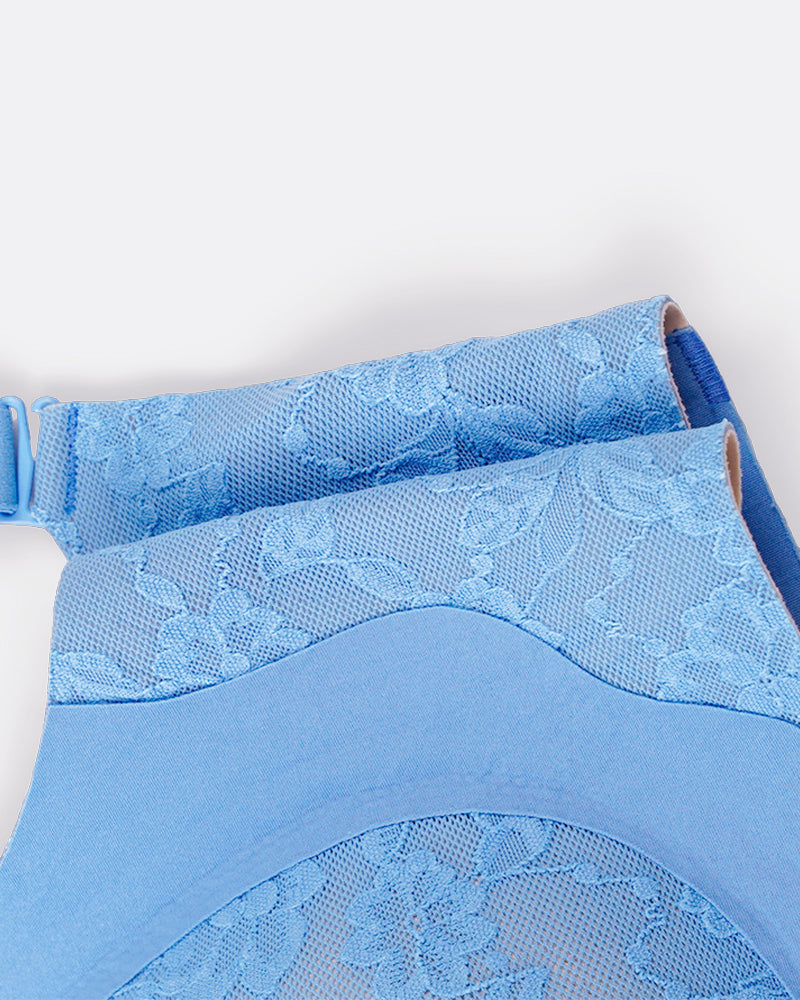Wireless Lace Full Coverage Minimizer Bra - FirmaSmooth