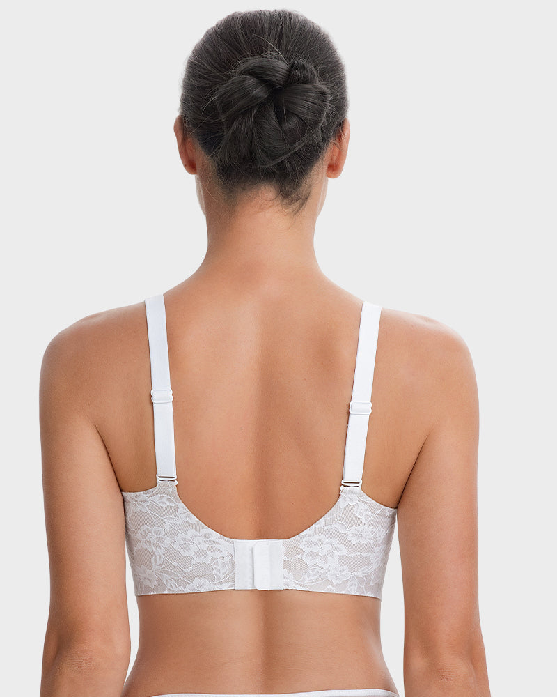 Wireless Lace Full Coverage Minimizer Bra - FirmaSmooth