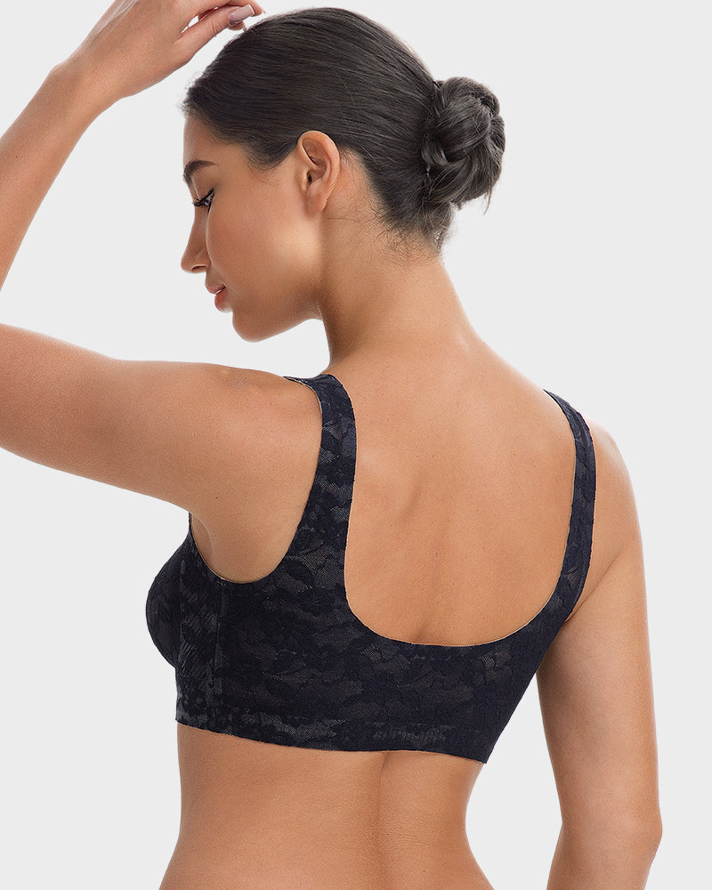Wireless Lace Full Coverage Minimising Bra - FirmaLace