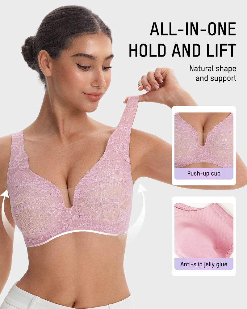 Wireless Lace Full Coverage Minimising Bra - FirmaLace