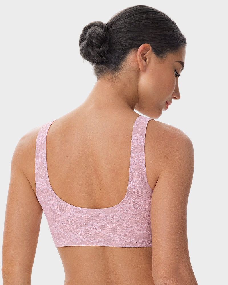 Wireless Lace Full Coverage Minimising Bra - FirmaLace