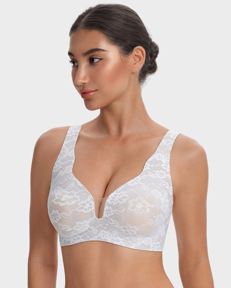 Wireless Lace Full Coverage Minimising Bra - FirmaLace