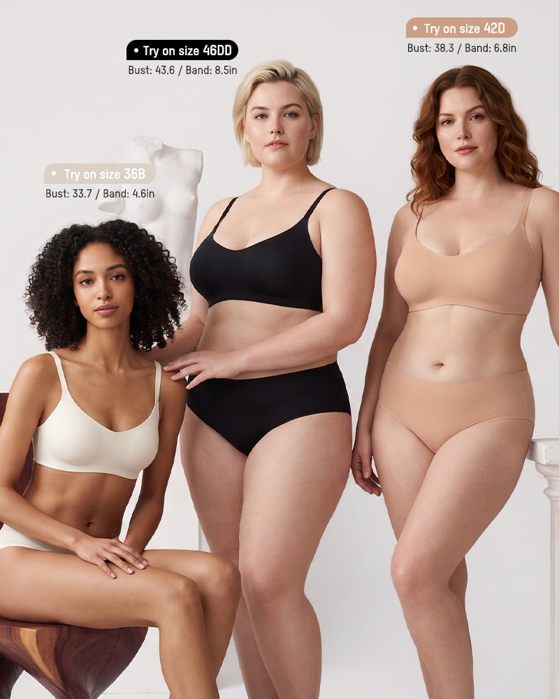 Wireless Low-Cut Seamless Bra with 3D Cups - FirmaSoft