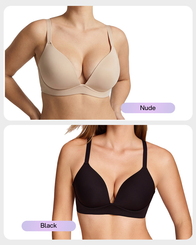 Wireless Deep-V Invisible Lift Bra - FirmaLift