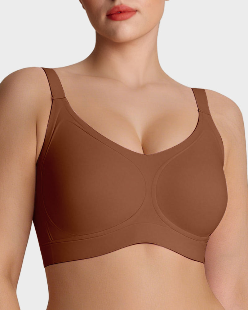 Wireless V-Neck Back & Side Smoothing Bra - FirmaSmooth