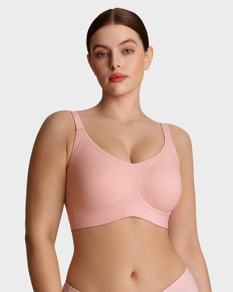 Wireless V-Neck Back & Side Smoothing Bra - FirmaSmooth