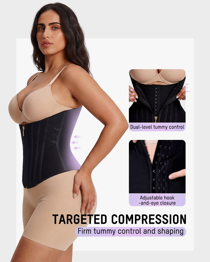 Steel-Boned Hourglass Waist Trainer - FirmaControl