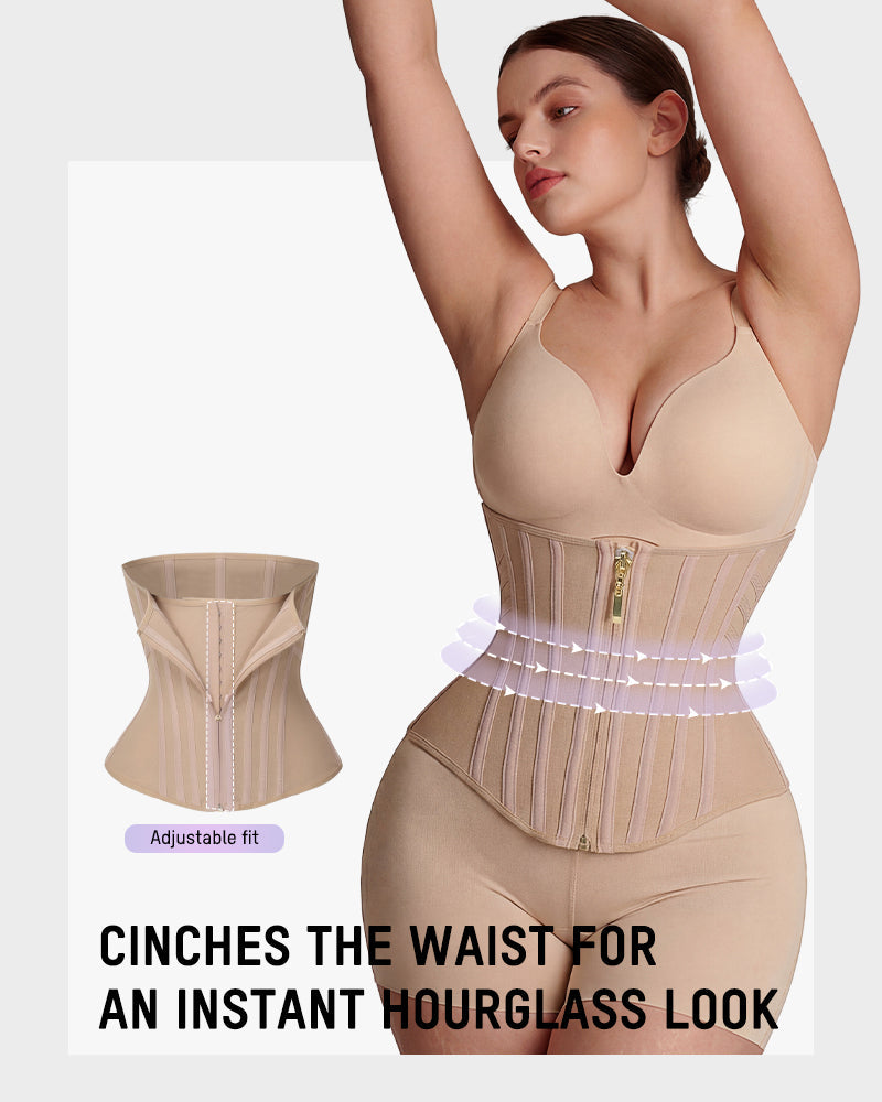 Steel-Boned Hourglass Waist Trainer - FirmaControl
