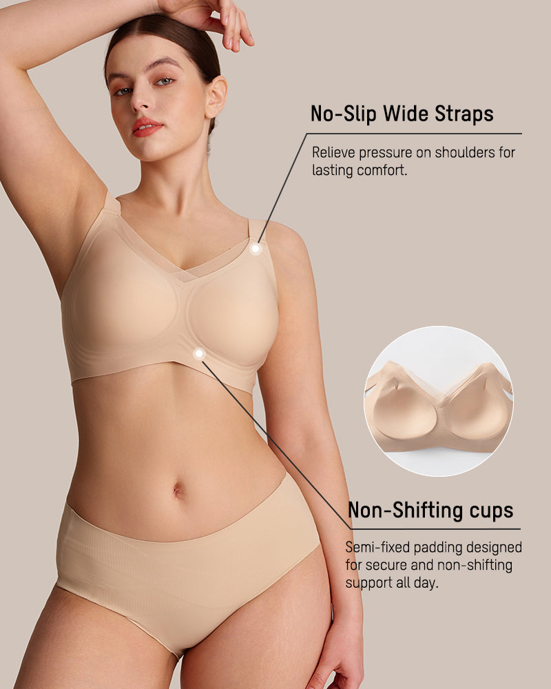 Women’s Wireless V-Mesh Support Bralette - FirmaBreeze