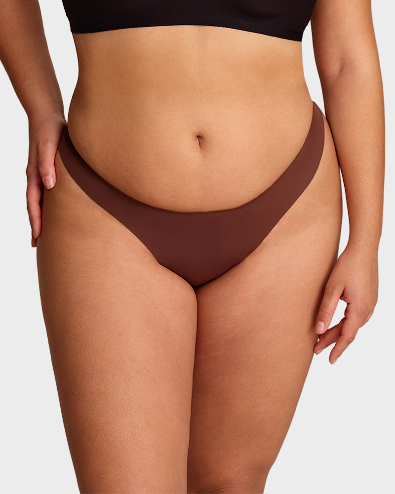 Seamless No-Show V Thong Knickers 7-Pack - FirmaSmooth