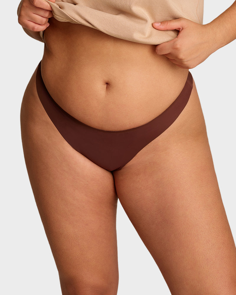Seamless No-Show V Thong Knickers 7-Pack - FirmaSmooth