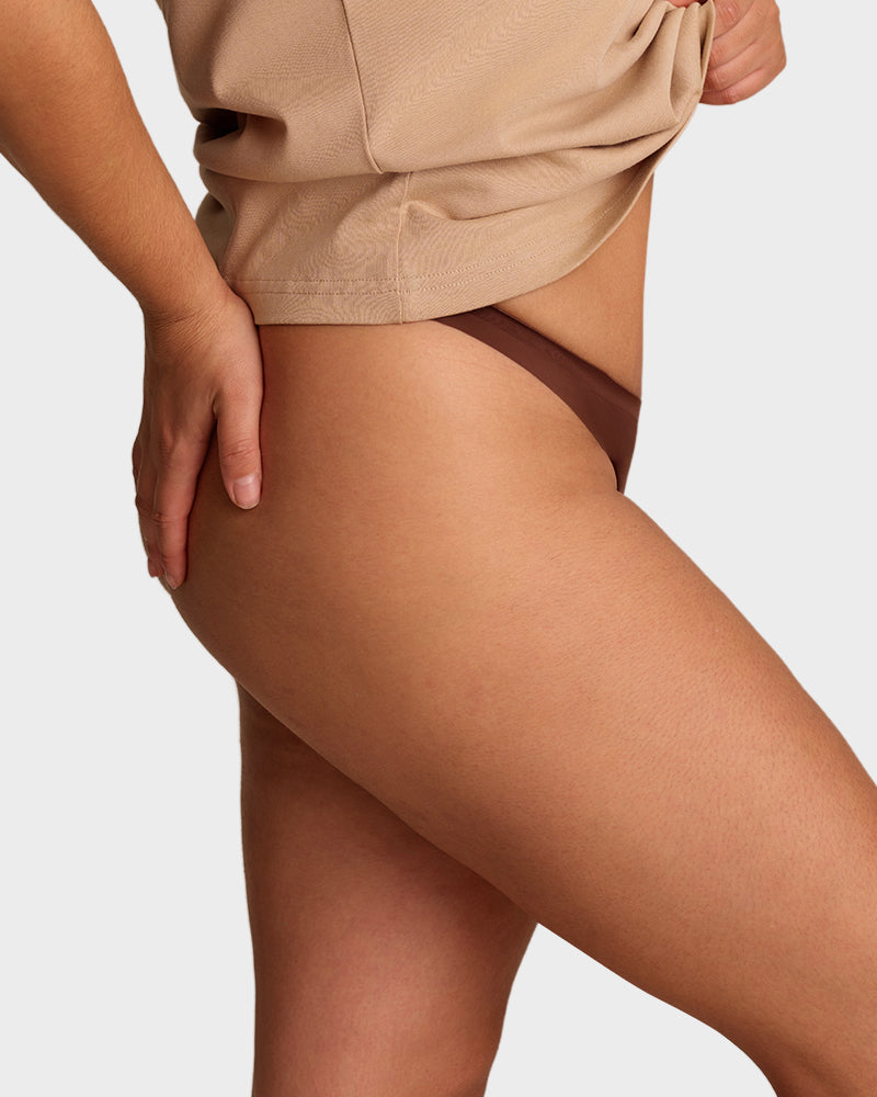 Seamless No-Show V Thong Knickers 7-Pack - FirmaSmooth