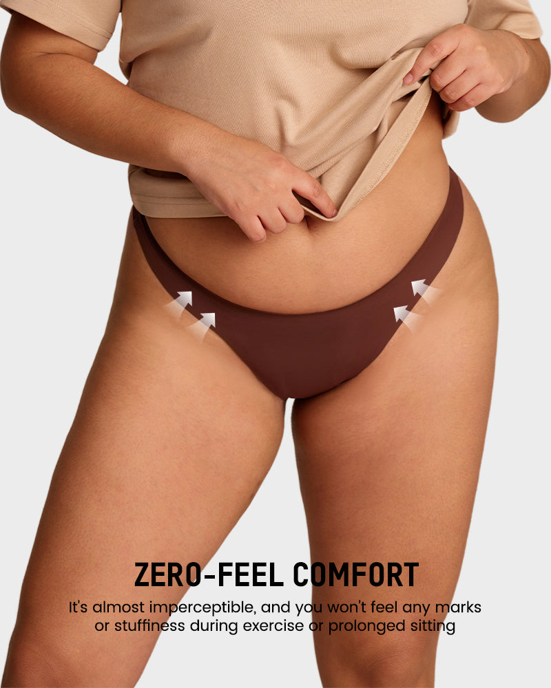 Seamless No-Show V Thong Knickers 7-Pack - FirmaSmooth