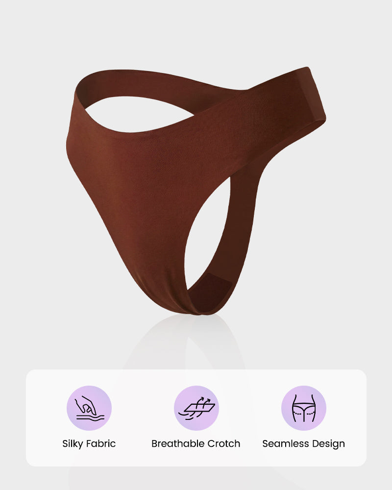Seamless No-Show V Thong Knickers 7-Pack - FirmaSmooth