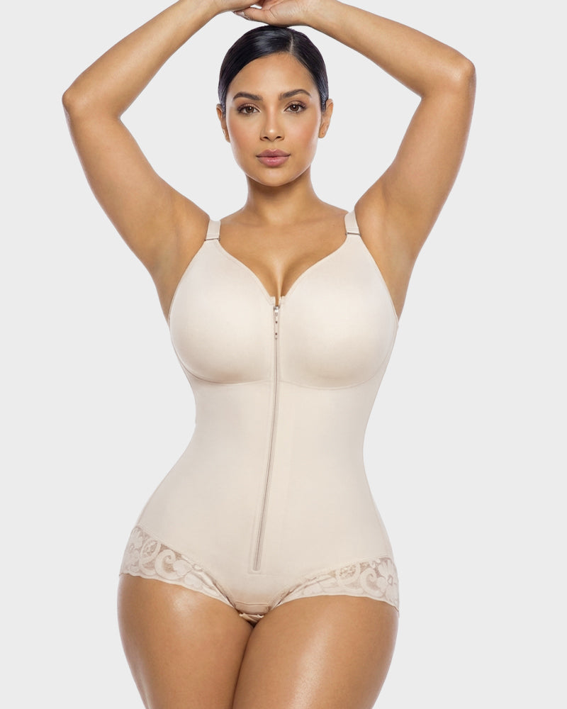 Zip-Up Sculpting Bodysuit - FirmaSculpt