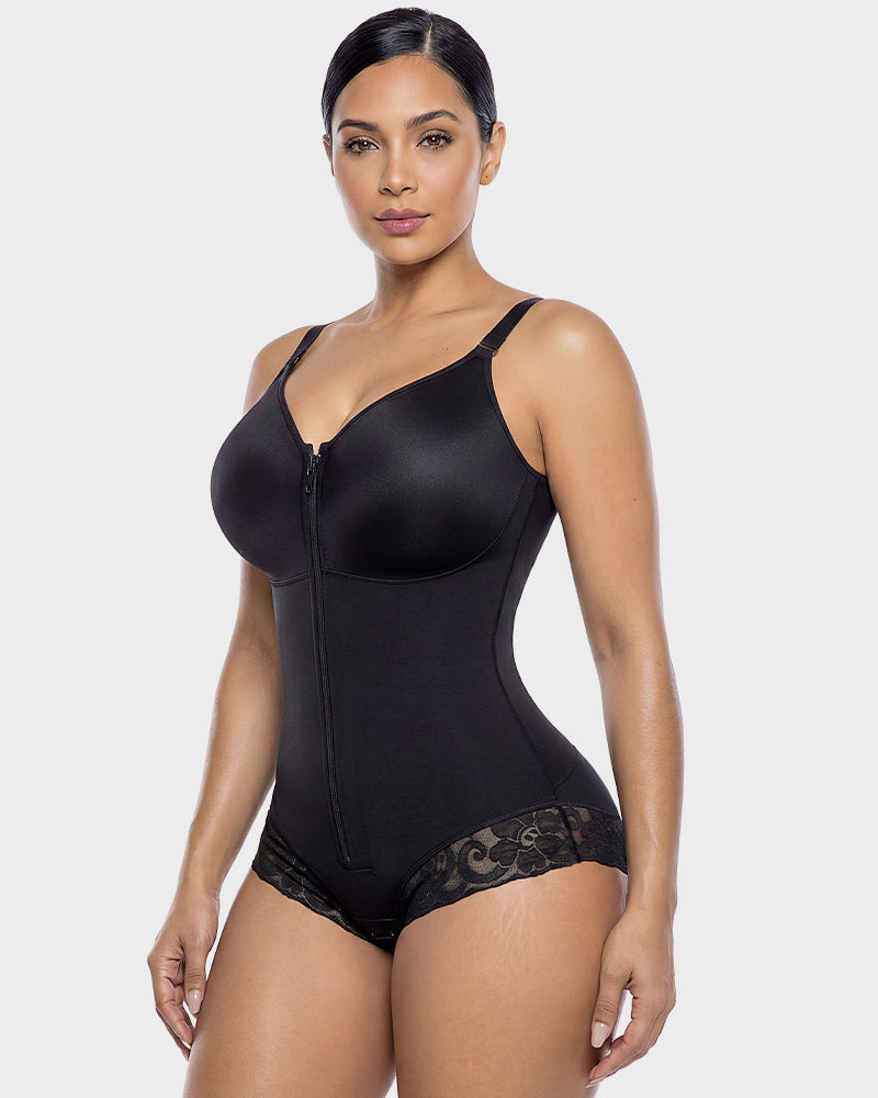 Zip-Up Sculpting Bodysuit - FirmaSculpt