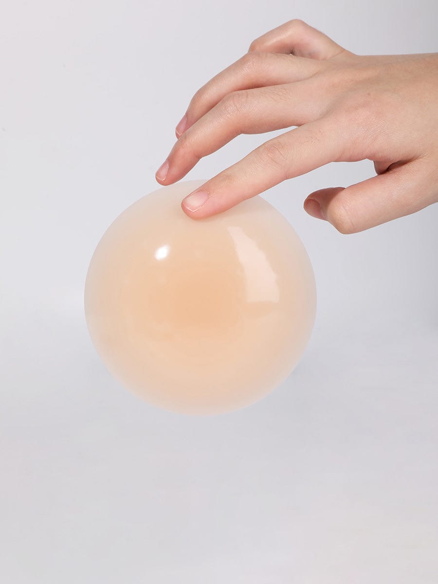 No-Show Adhesive Reusable Silicone Nipple Covers for Strapless Dress - FirmaActive