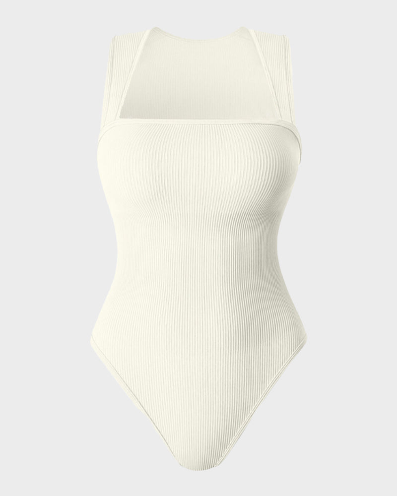 Sleeveless Tummy Control Tank Bodysuit - FirmaSculpt