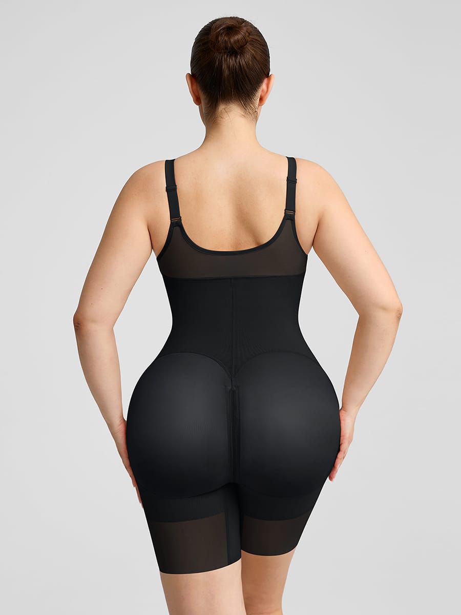 Wide Elastic Full Bust Compression Tummy Control Body Shaper - FirmaSculpt
