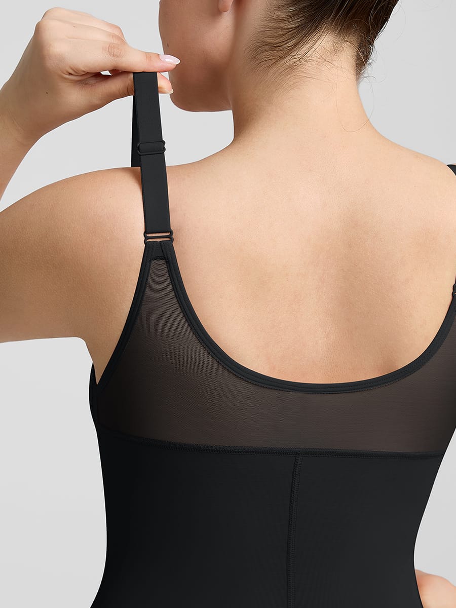 Wide Elastic Full Bust Compression Tummy Control Body Shaper - FirmaSculpt