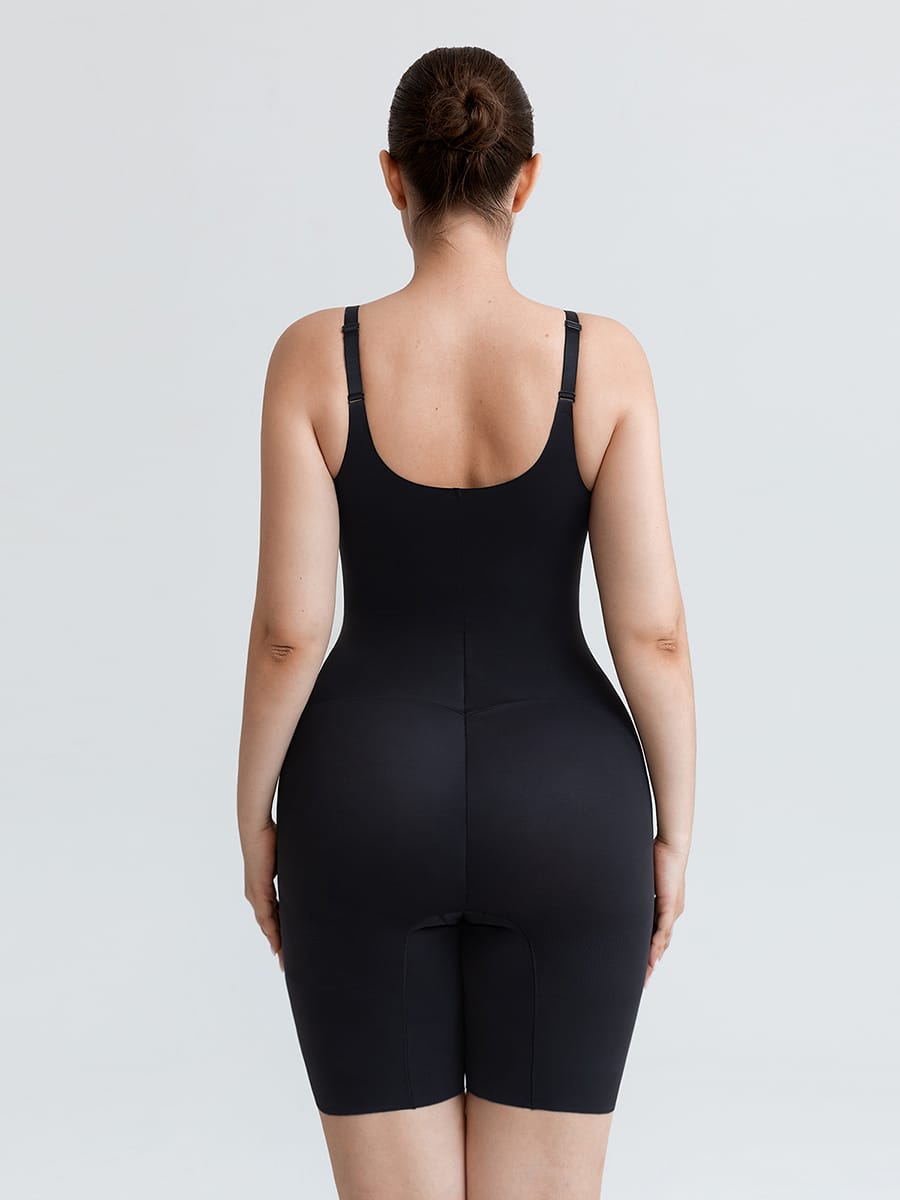 Light Control V-Neck Traceless Boyshort Bodysuit - FirmaActive