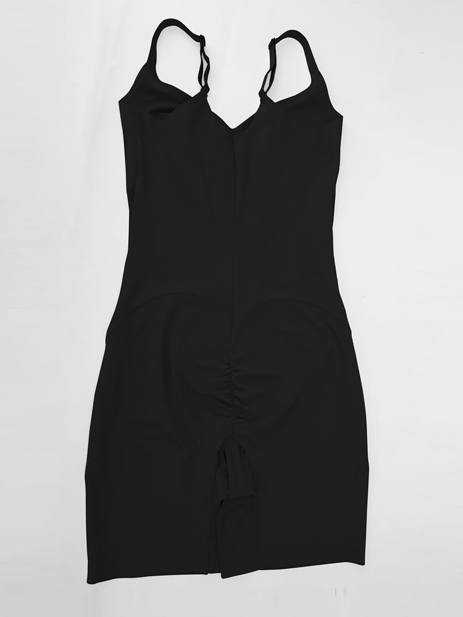 Light Control V-Neck Traceless Boyshort Bodysuit - FirmaActive