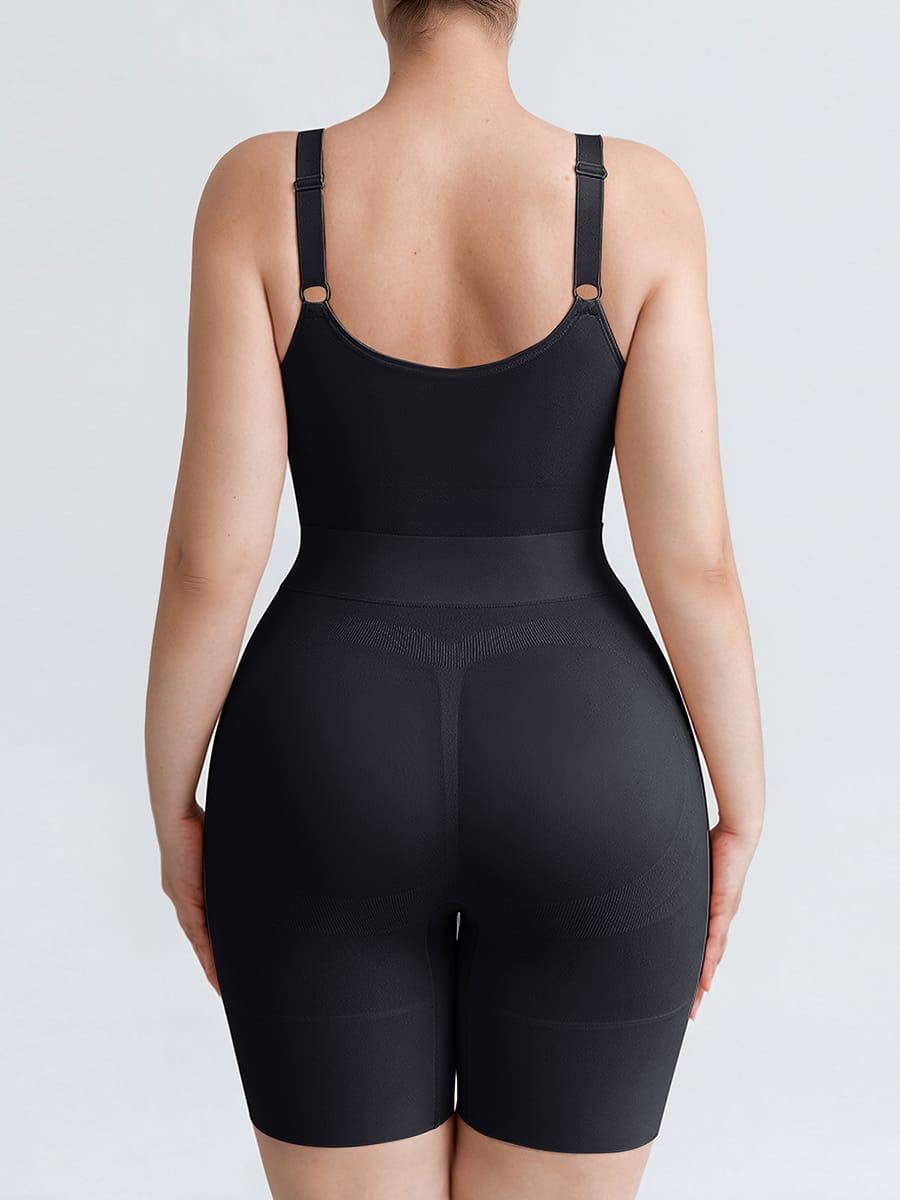 Seamless Open-Back Butt-Lifting Bodysuit with Tummy Control & Wide Straps - FirmaLift