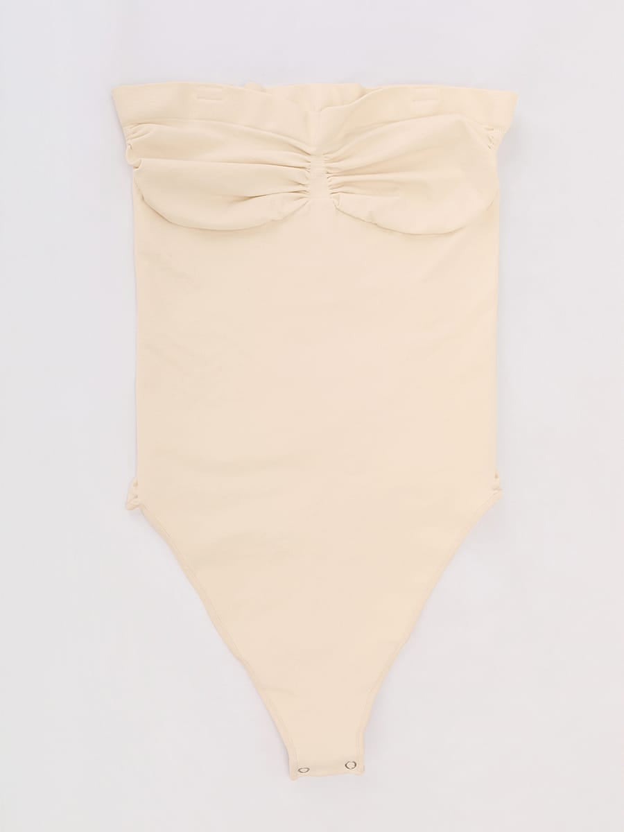 Seamless Strapless Tummy Control Thong Bodysuit - FirmaLift