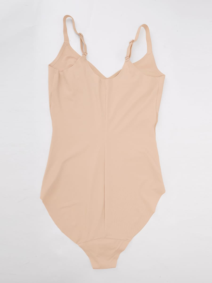 Light Shaping V-Neck Bodysuit with Liquid LYCRA™ - FirmaSculpt