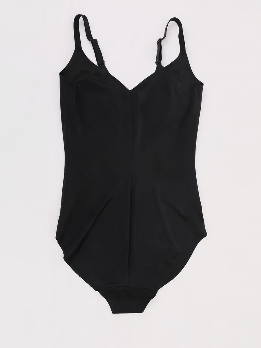 Light Shaping V-Neck Bodysuit with Liquid LYCRA™ - FirmaSculpt