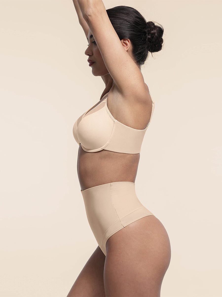 Sexy Mesh Full Coverage Unlined Underwire Bra with Adjustable Straps - FirmaLift