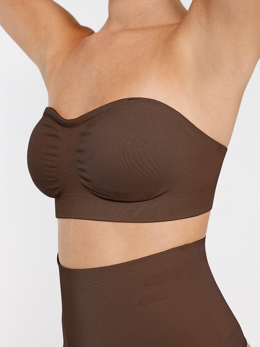 Seamless Strapless Wireless Bra with Removable Pads - FirmaSoft