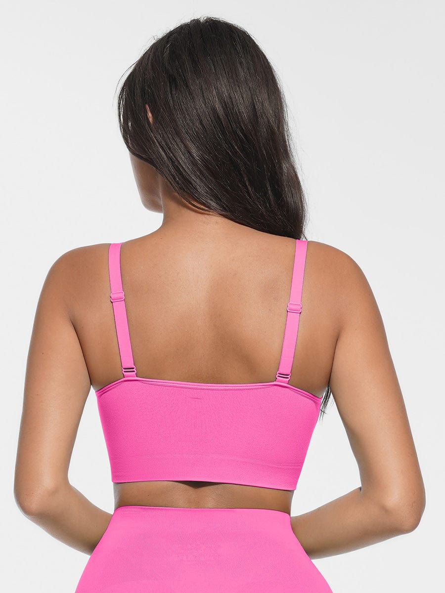 Seamless Scoop Neck Bralette with Smooth Back - FirmaSoft