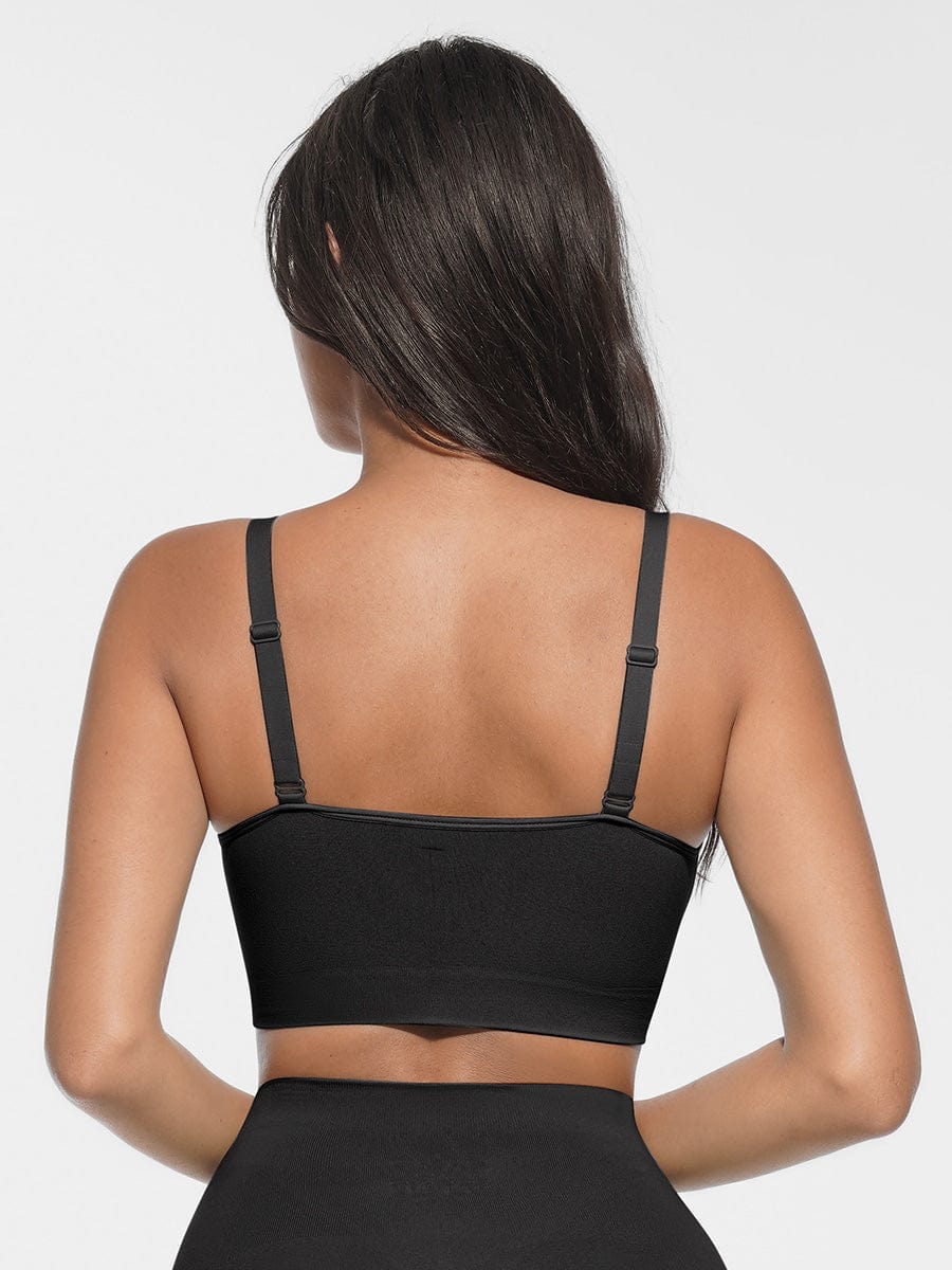 Seamless Scoop Neck Bralette with Smooth Back - FirmaSoft