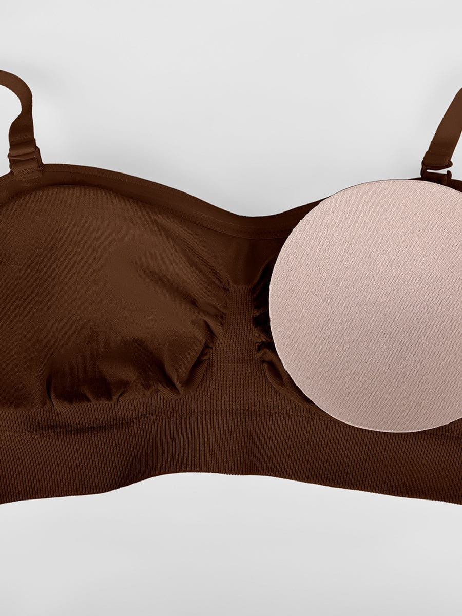 Seamless Strapless Wireless Bra with Removable Pads - FirmaSoft