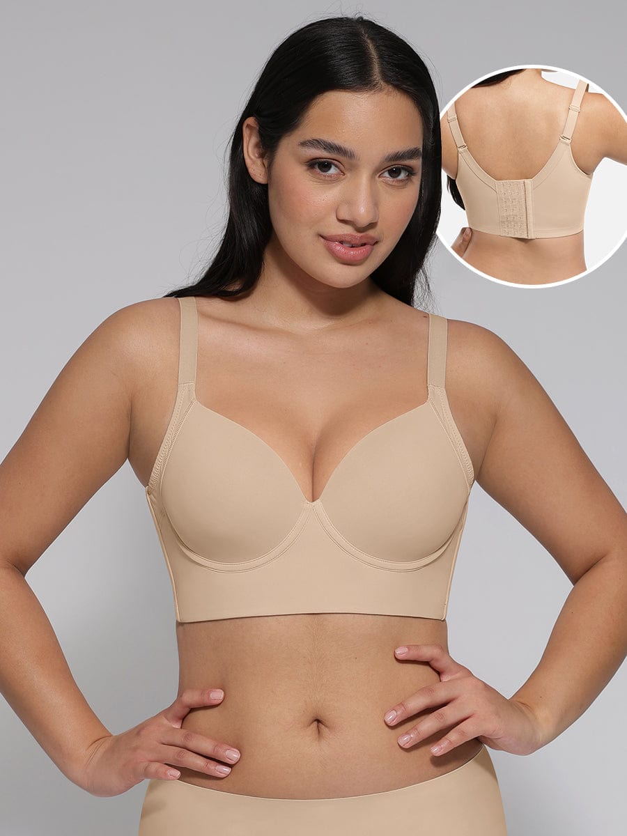 Skin Underwire Push-Up Bra Full Coverage with Back Fat Control - FirmaLift