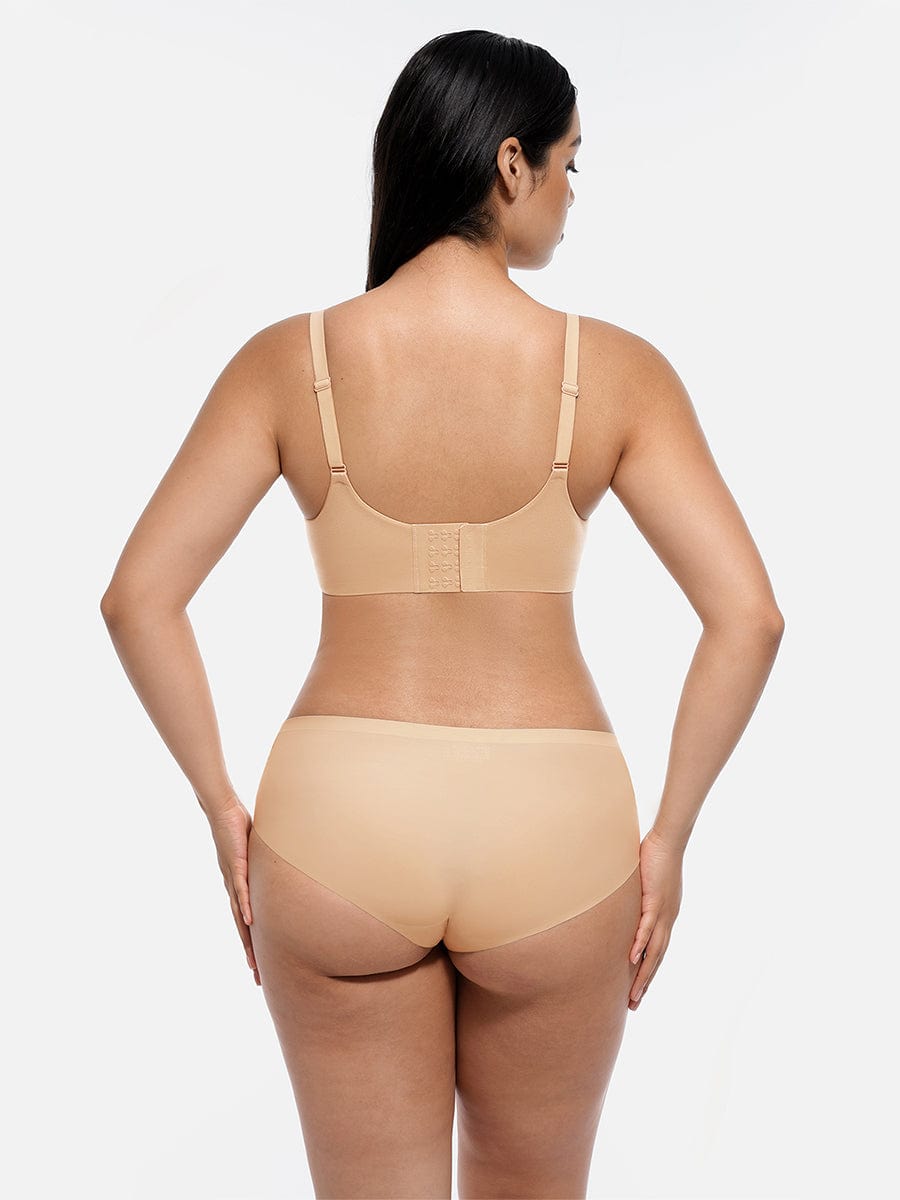 Wireless Push-Up Demi Coverage Bra with Soft Comfort - FirmaLift