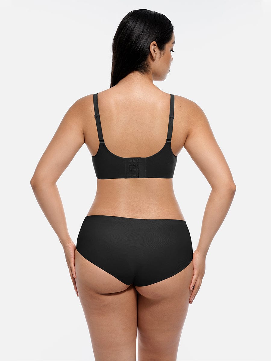 Wireless Push-Up Demi Coverage Bra with Soft Comfort - FirmaLift