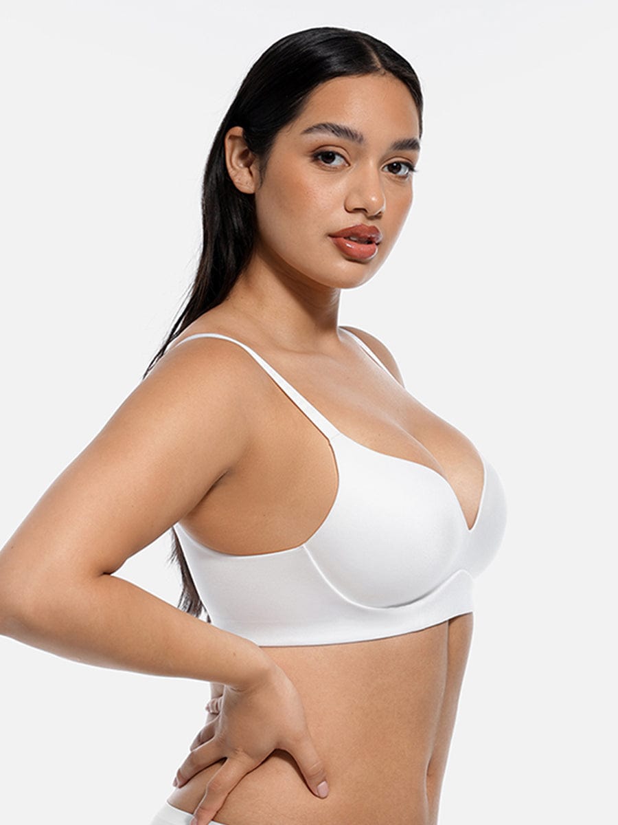 Wireless Push-Up Demi Coverage Bra with Soft Comfort - FirmaLift