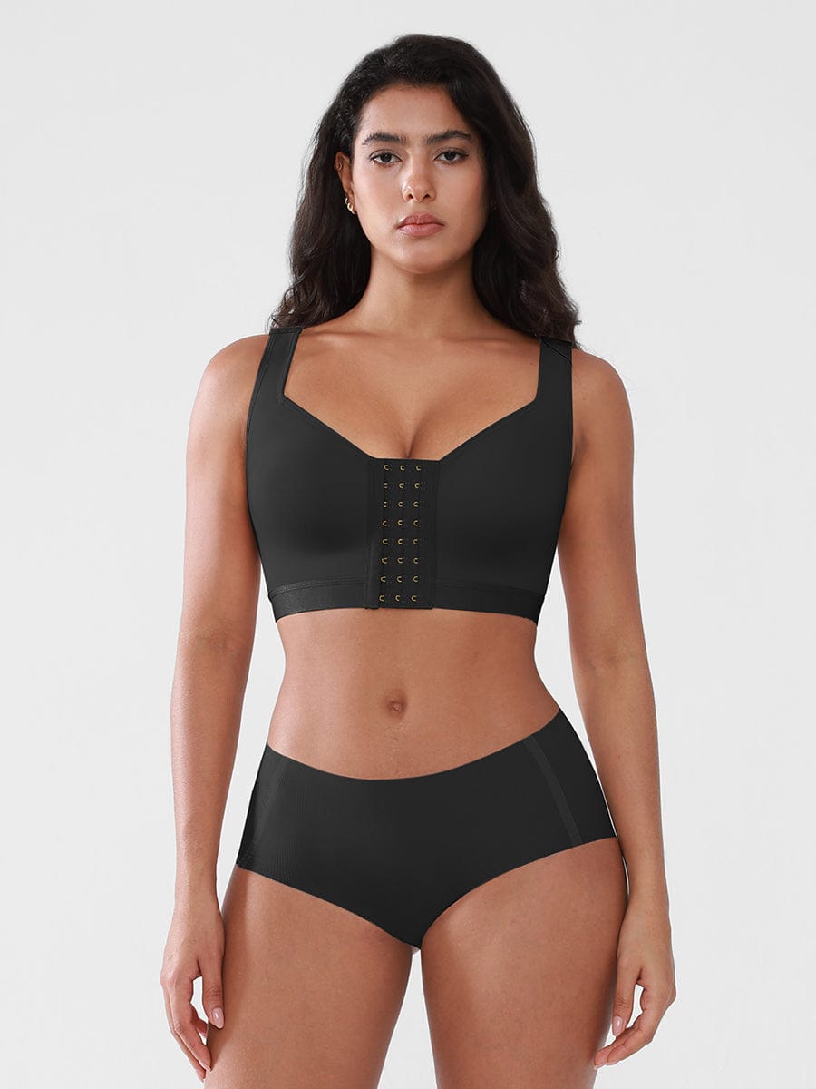Post Surgery Compression Mastectomy Bra with Front Closure - FirmaActive