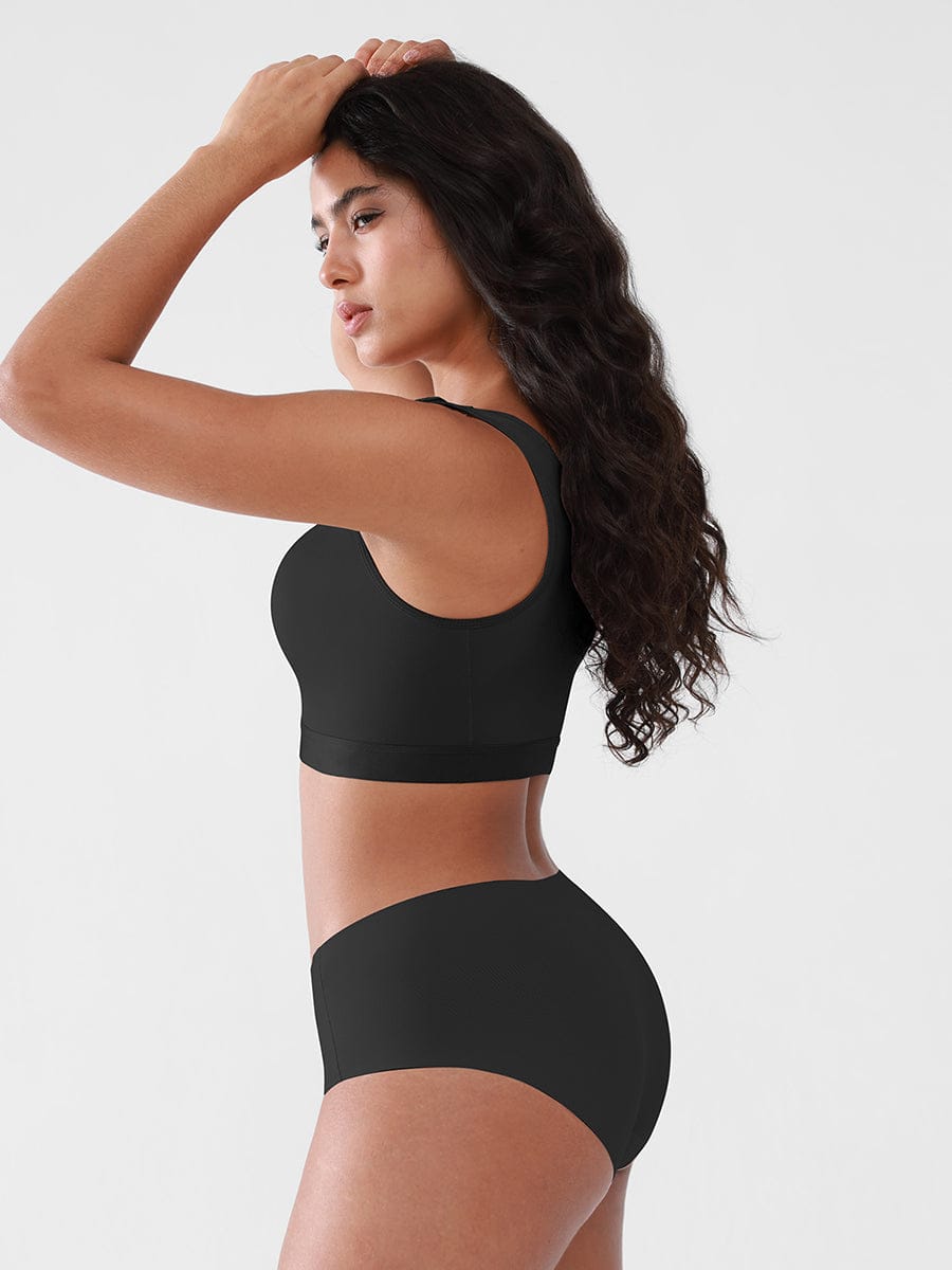 Post Surgery Compression Mastectomy Bra with Front Closure - FirmaActive