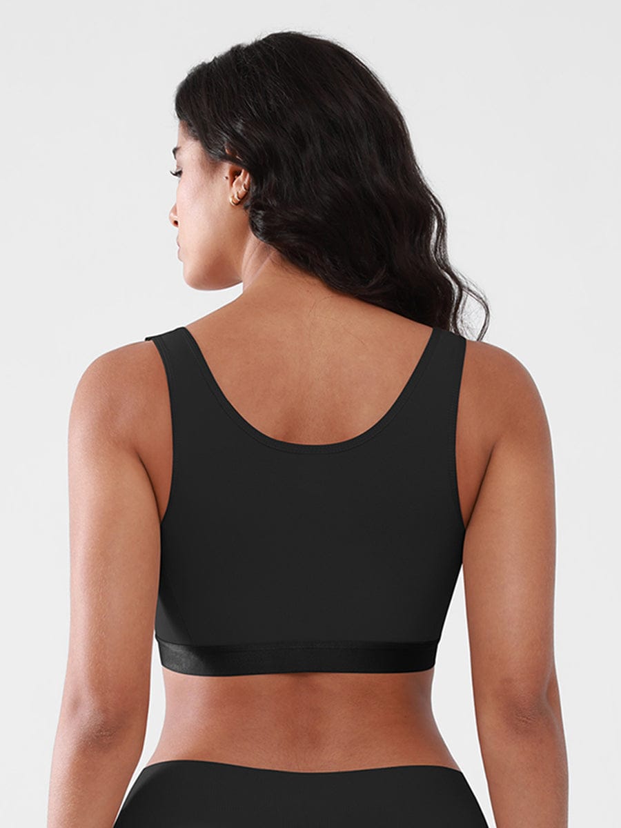 Post Surgery Compression Mastectomy Bra with Front Closure - FirmaActive