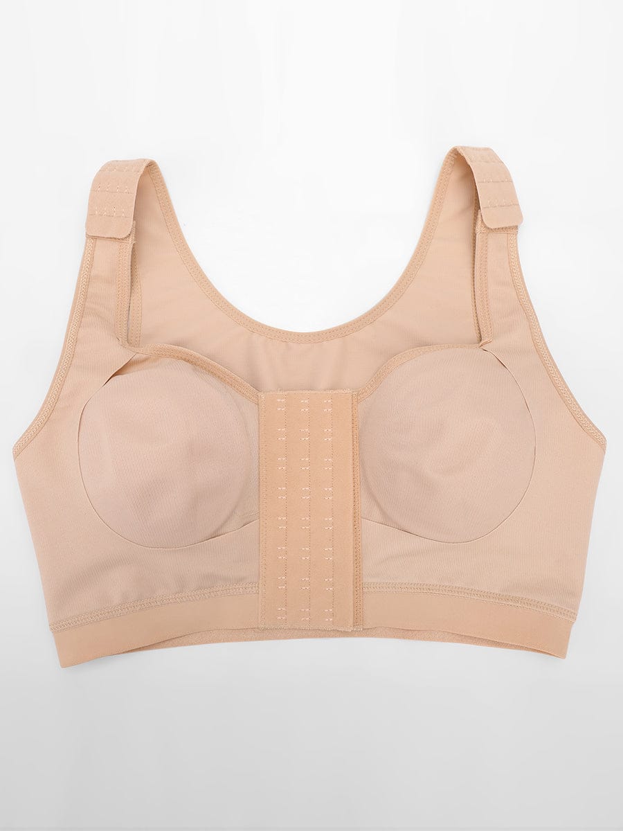 Post Surgery Compression Mastectomy Bra with Front Closure - FirmaActive