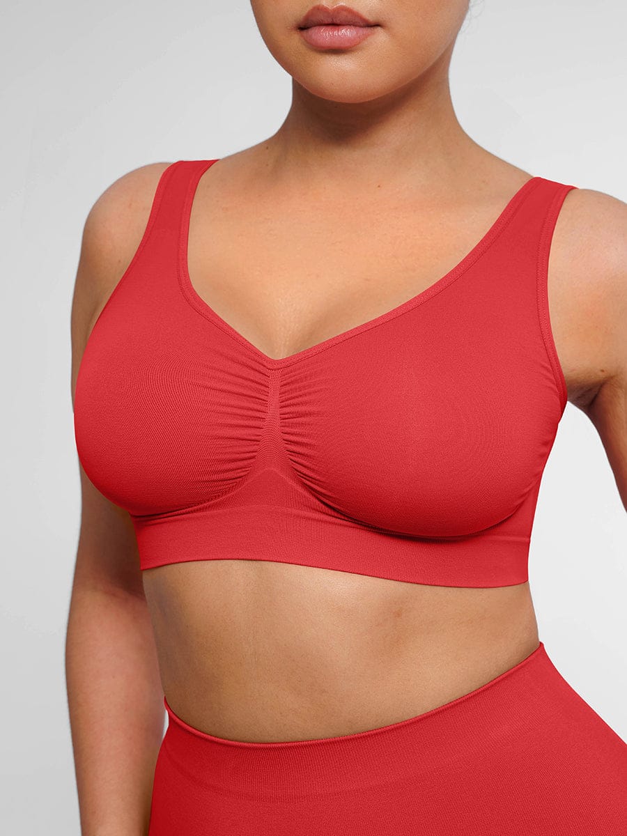Seamless Shaping Bust Support Bra with Wider Back - FirmaLift
